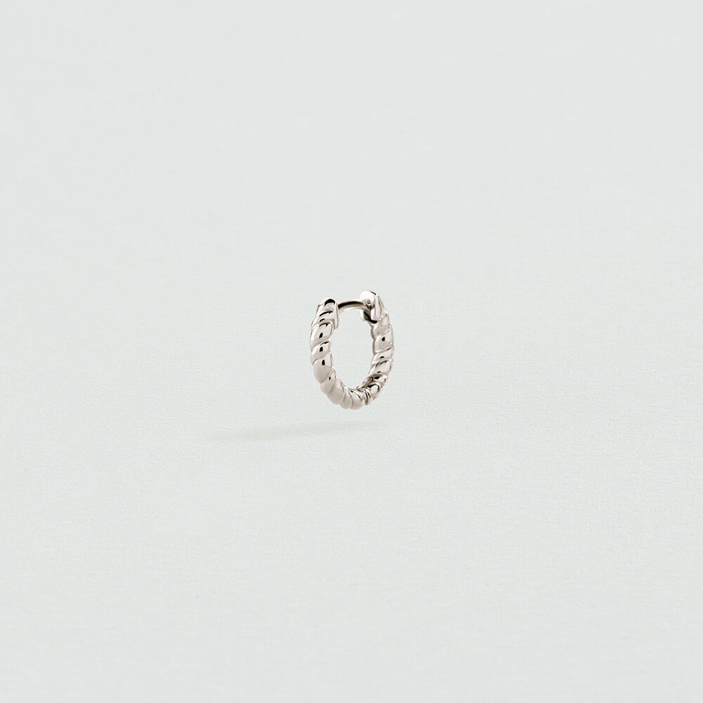 Single hoop earring MIX & MATCH - Silver - Genuine silver  | Agatha
