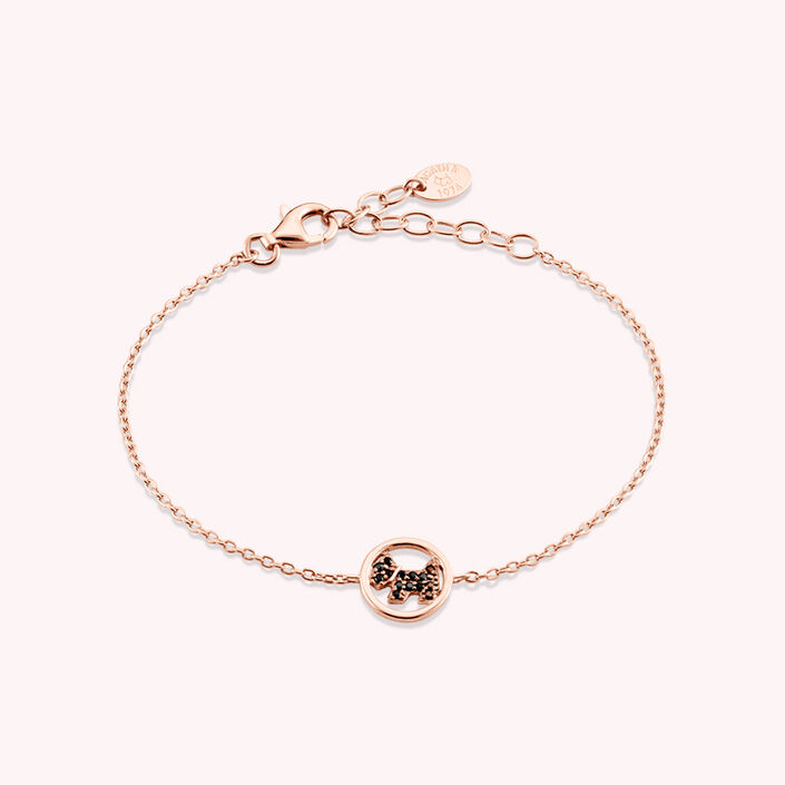 Link bracelet PIBLACK - Black / Pink - All bracelets  | Agatha