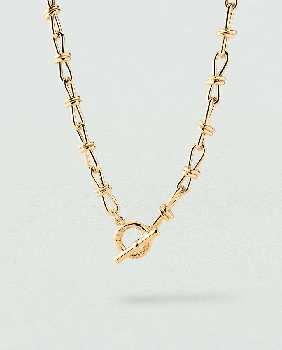 Choker necklace MAUDE - Golden - Choker necklace  | Agatha
