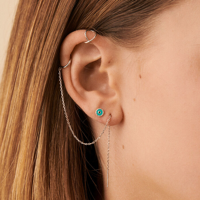 Ear cuff CRUZADO - Silver - All jewellery  | Agatha