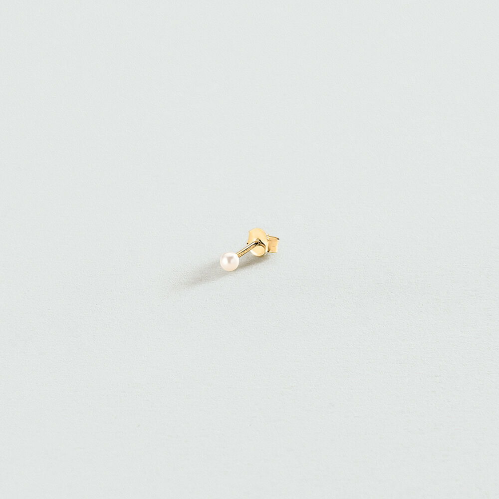 Piercing stud LOUNA - Pearl / Gold - Jewellery  | Agatha
