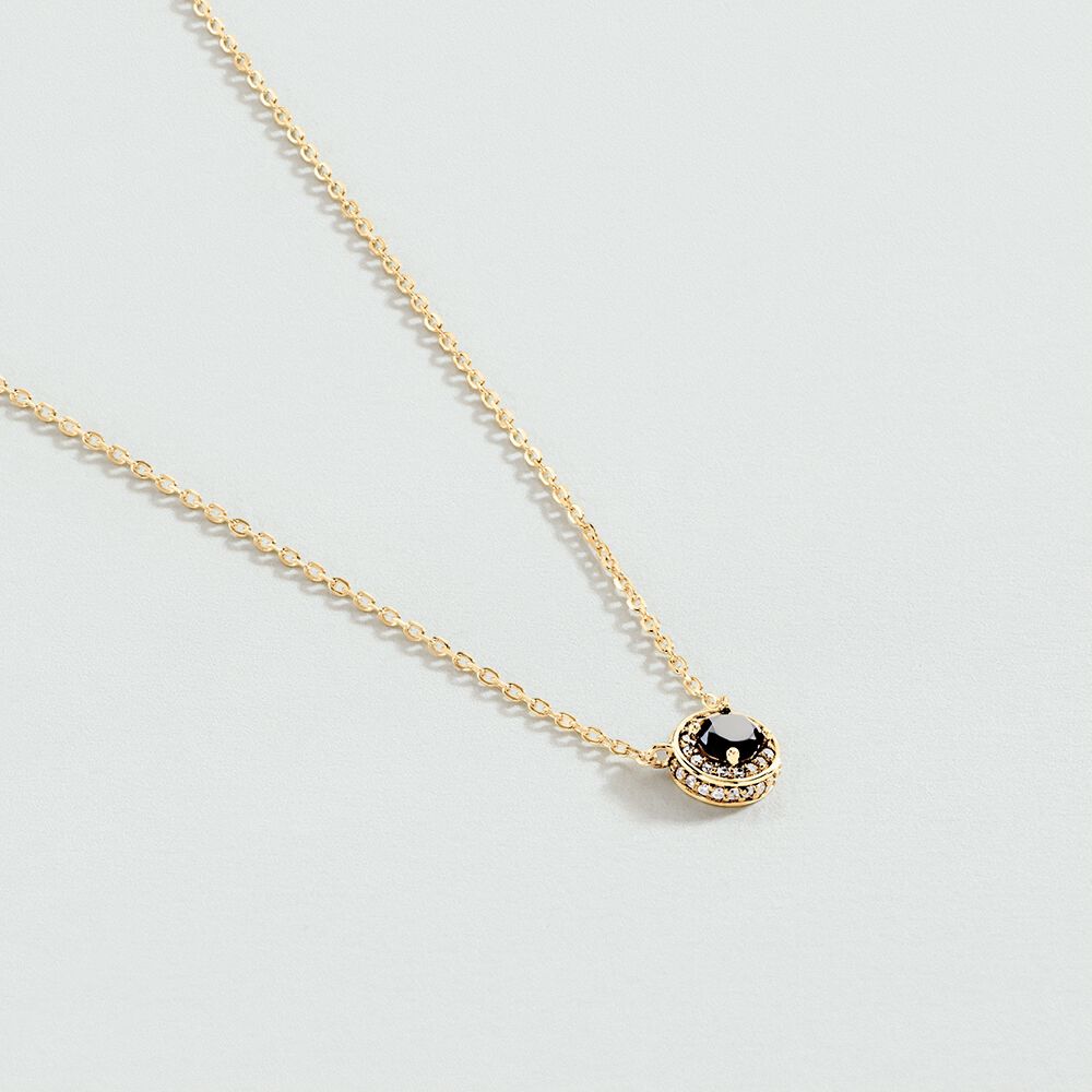 Choker necklace IMPERIAL - Black / Gold - Choker necklace  | Agatha