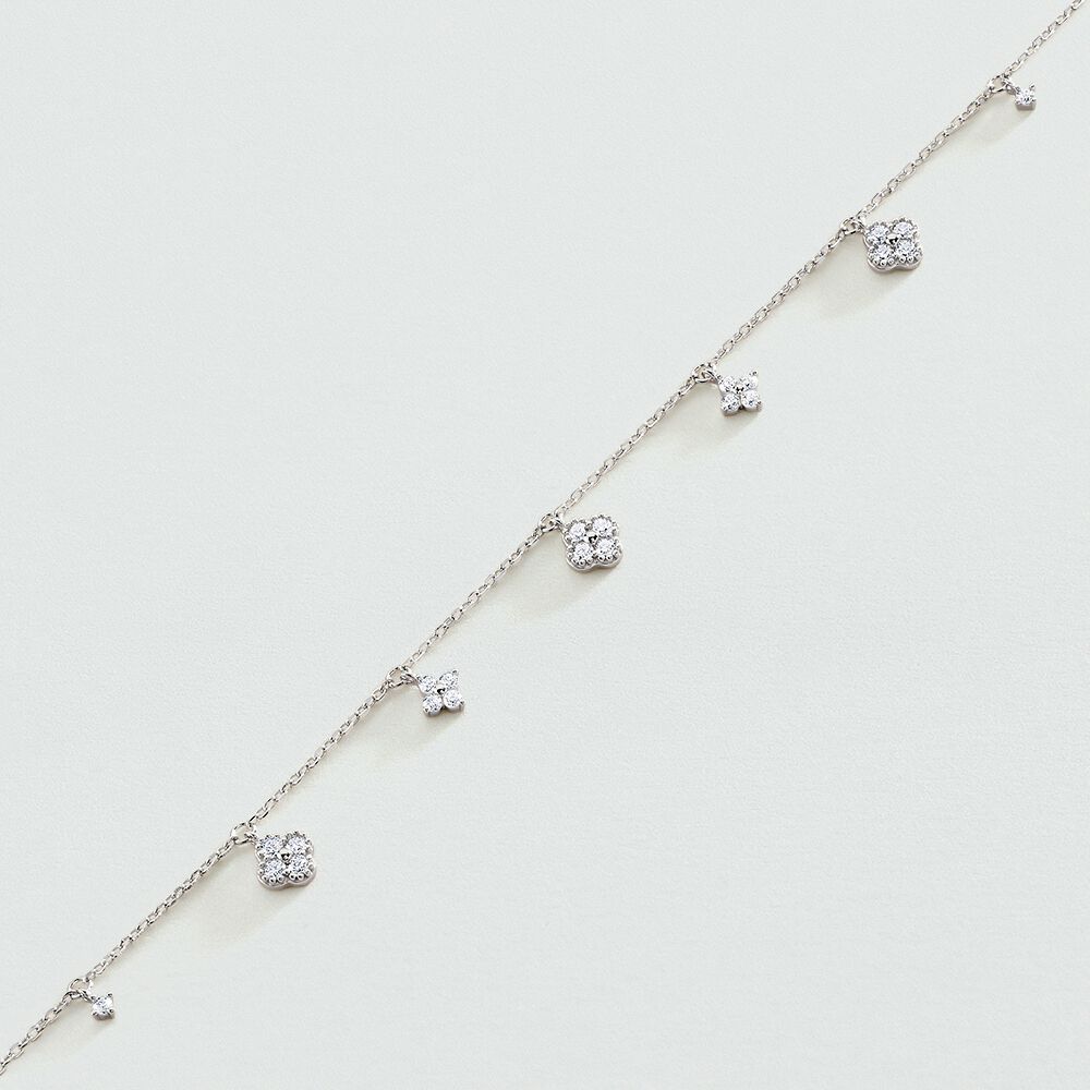 Link bracelet BELOVED - Crystal / Silver - Genuine silver  | Agatha