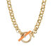Choker necklace LENNON - Orange / Gold