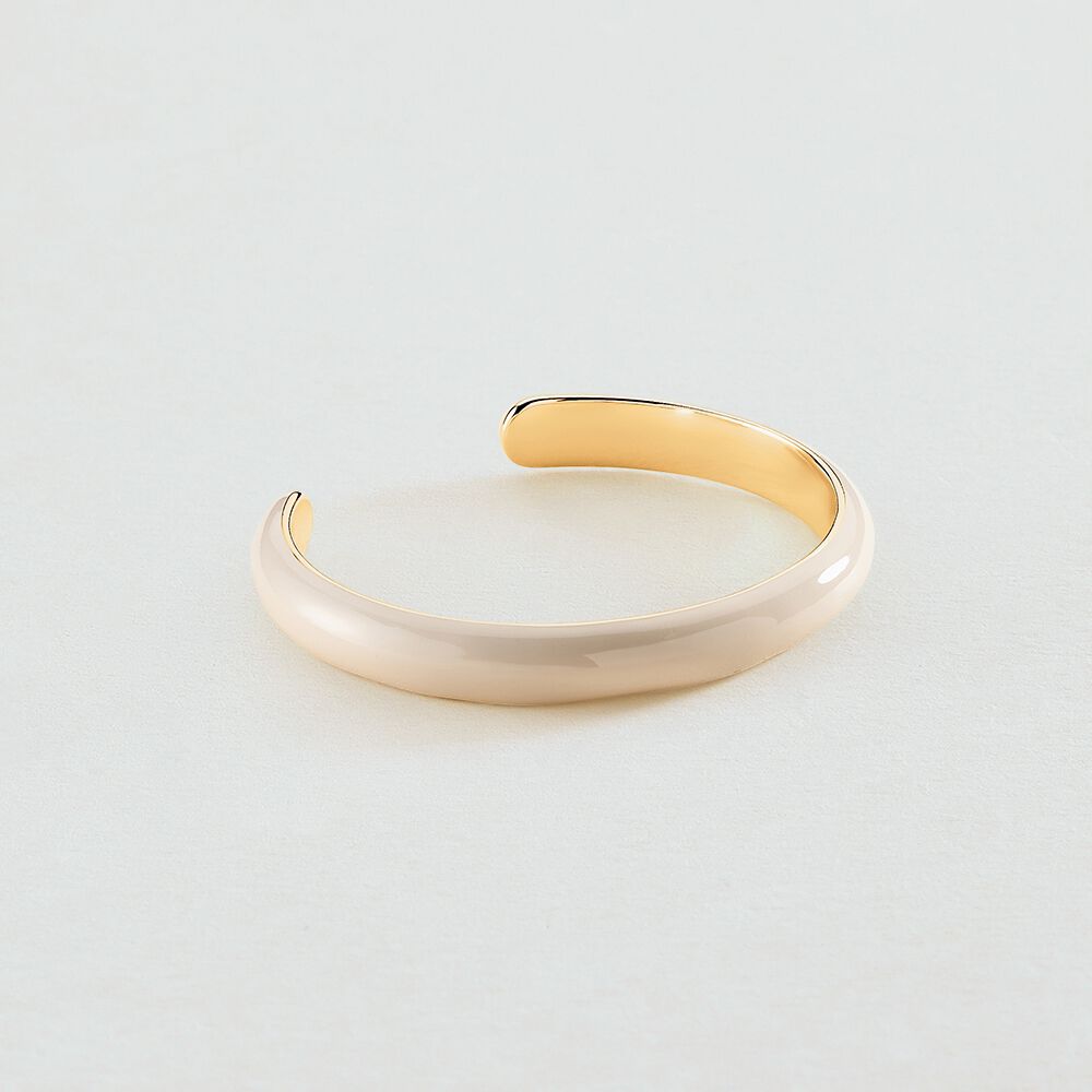 Bangle LEO - White / Gold - Bangle  | Agatha
