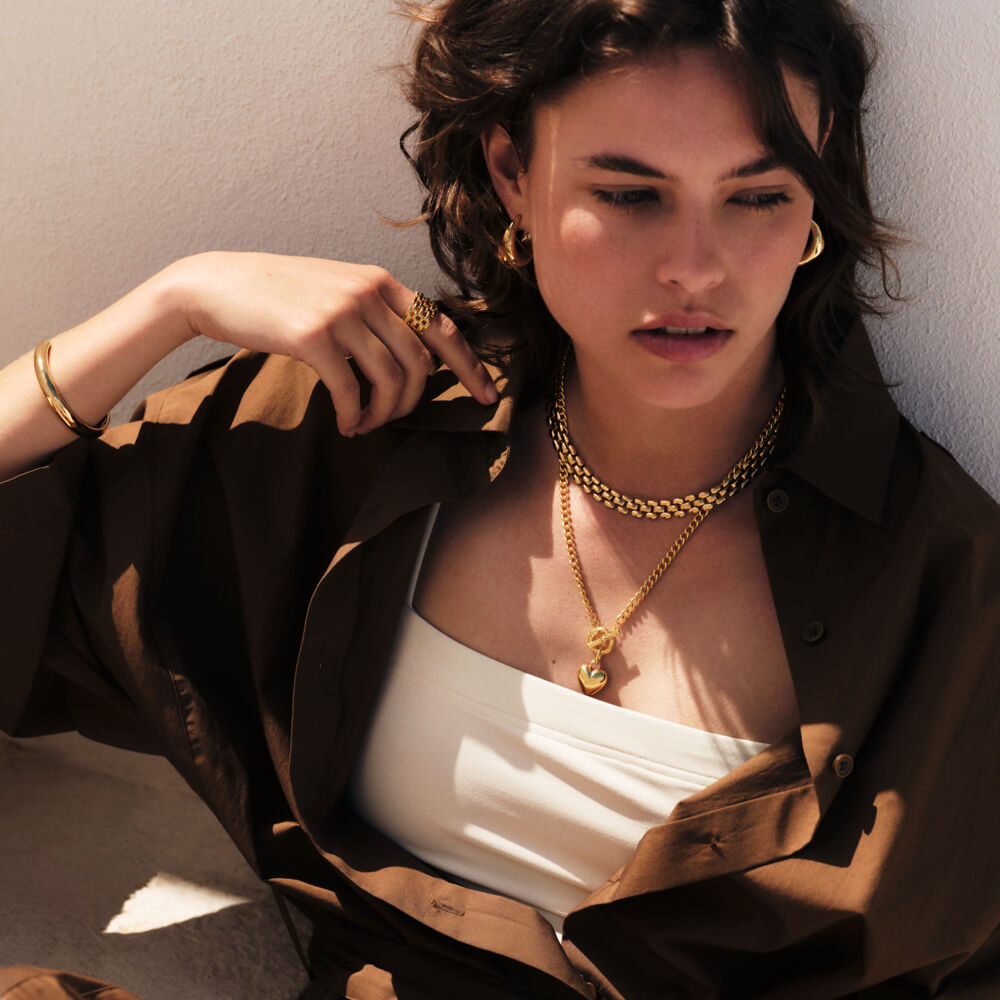 Choker necklace MINUIT - Golden - Choker necklace  | Agatha