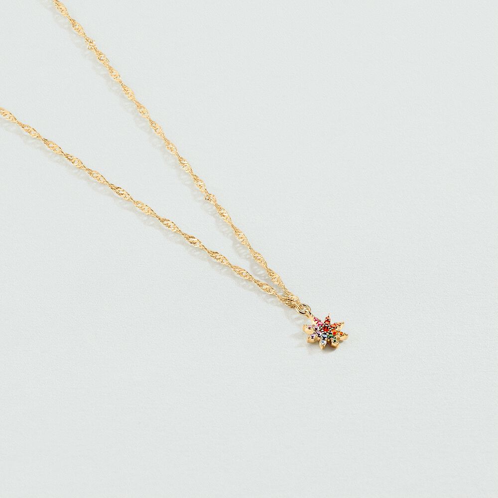 Choker necklace SPACEAG - Multicolor / Gold - Choker necklace  | Agatha