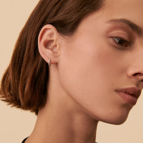 Hoop piercing TRESSEE - Silver - All jewellery  | Agatha