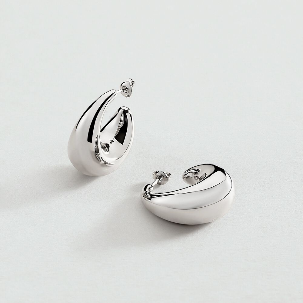 Hoops DANAE - Silver - Earrings  | Agatha