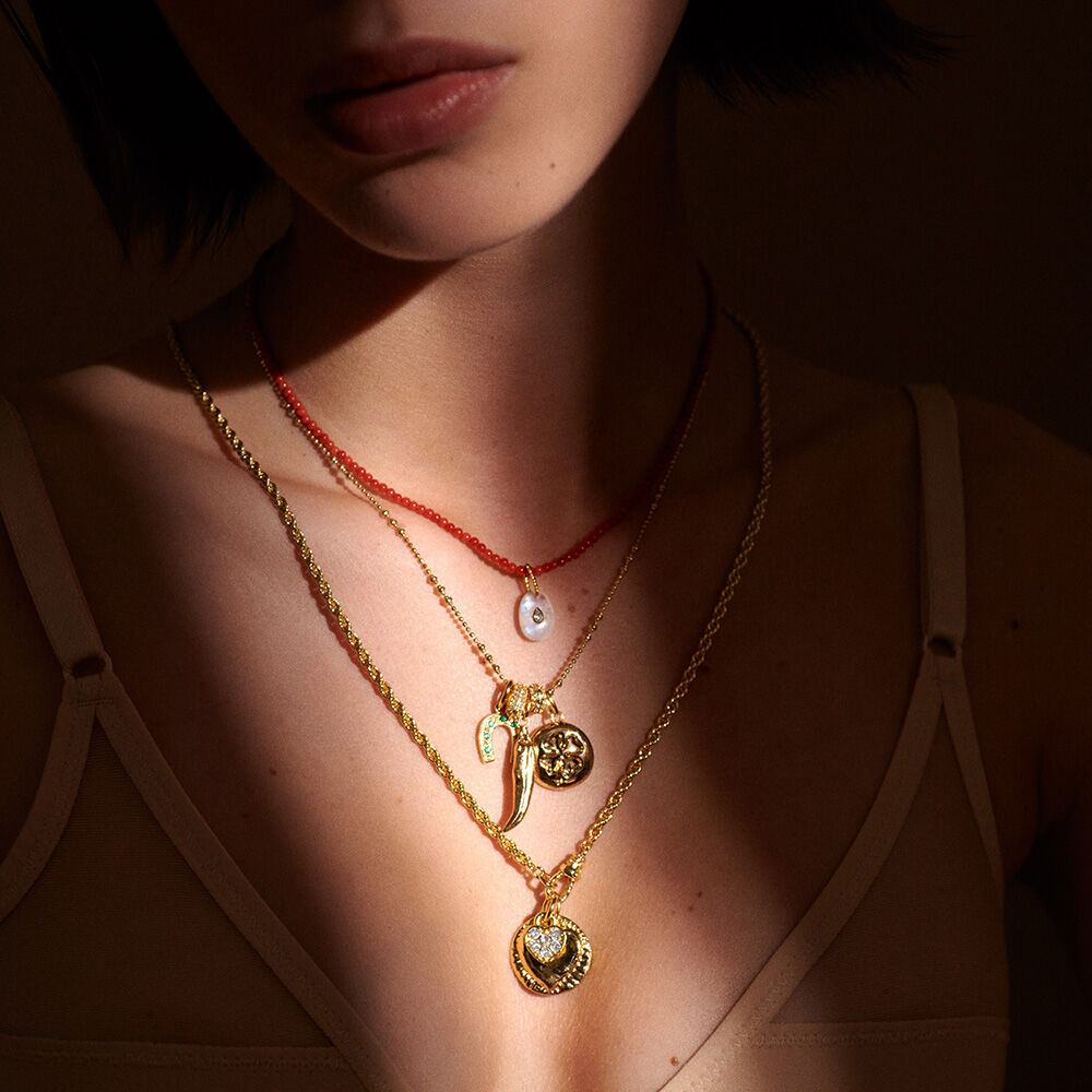 Choker necklace TALISMANS - Coral - All jewellery  | Agatha