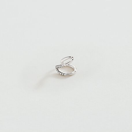 Fake piercing SORELA - Crystal / Silver - All jewellery  | Agatha