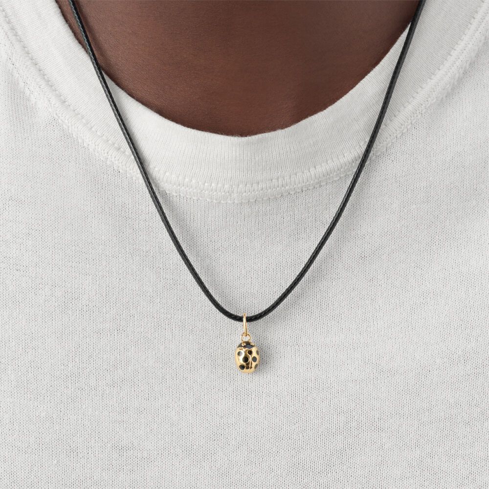 Pendant LADYBUG - Black / Gold - All charms  | Agatha