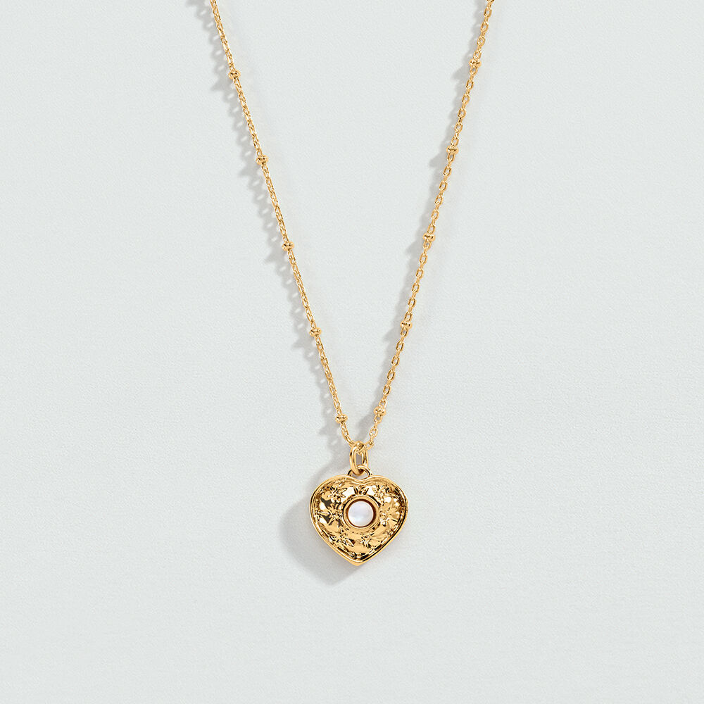 Choker necklace PONT DES ARTS - Golden / White - Atelier parisien  | Agatha