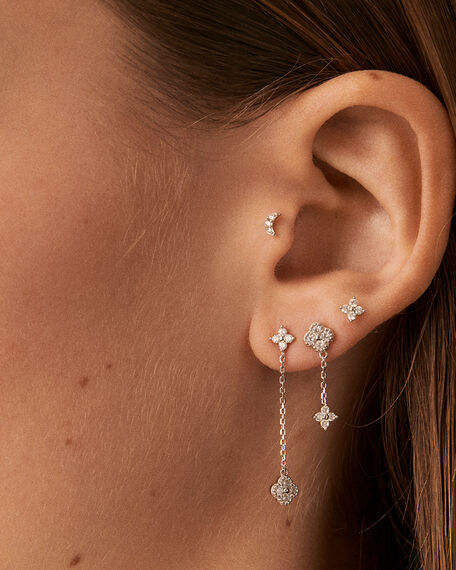 Piercing stud BELOVED - Crystal / Silver - All jewellery  | Agatha