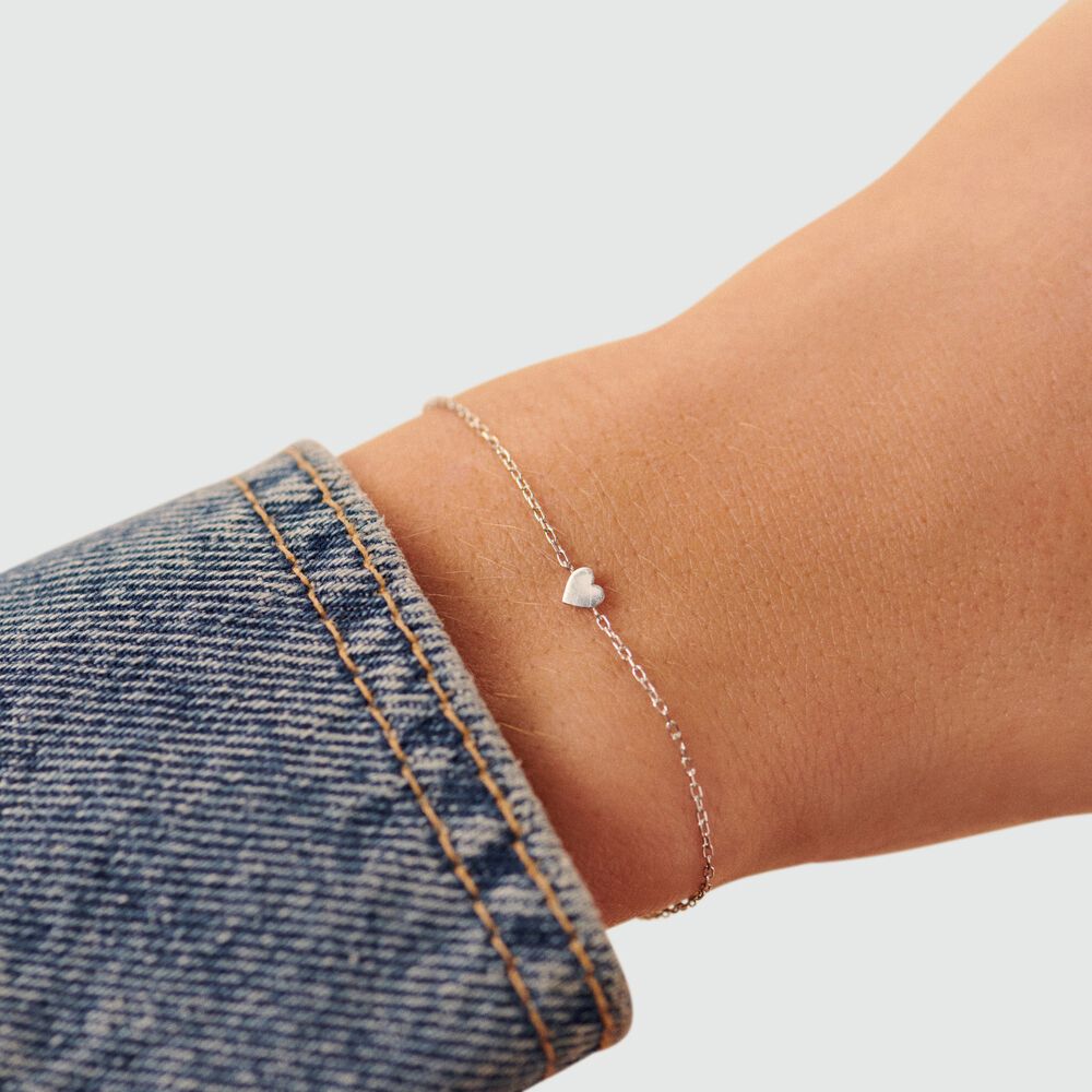 Link bracelet WITH LOVE - Silver - Bracelets  | Agatha