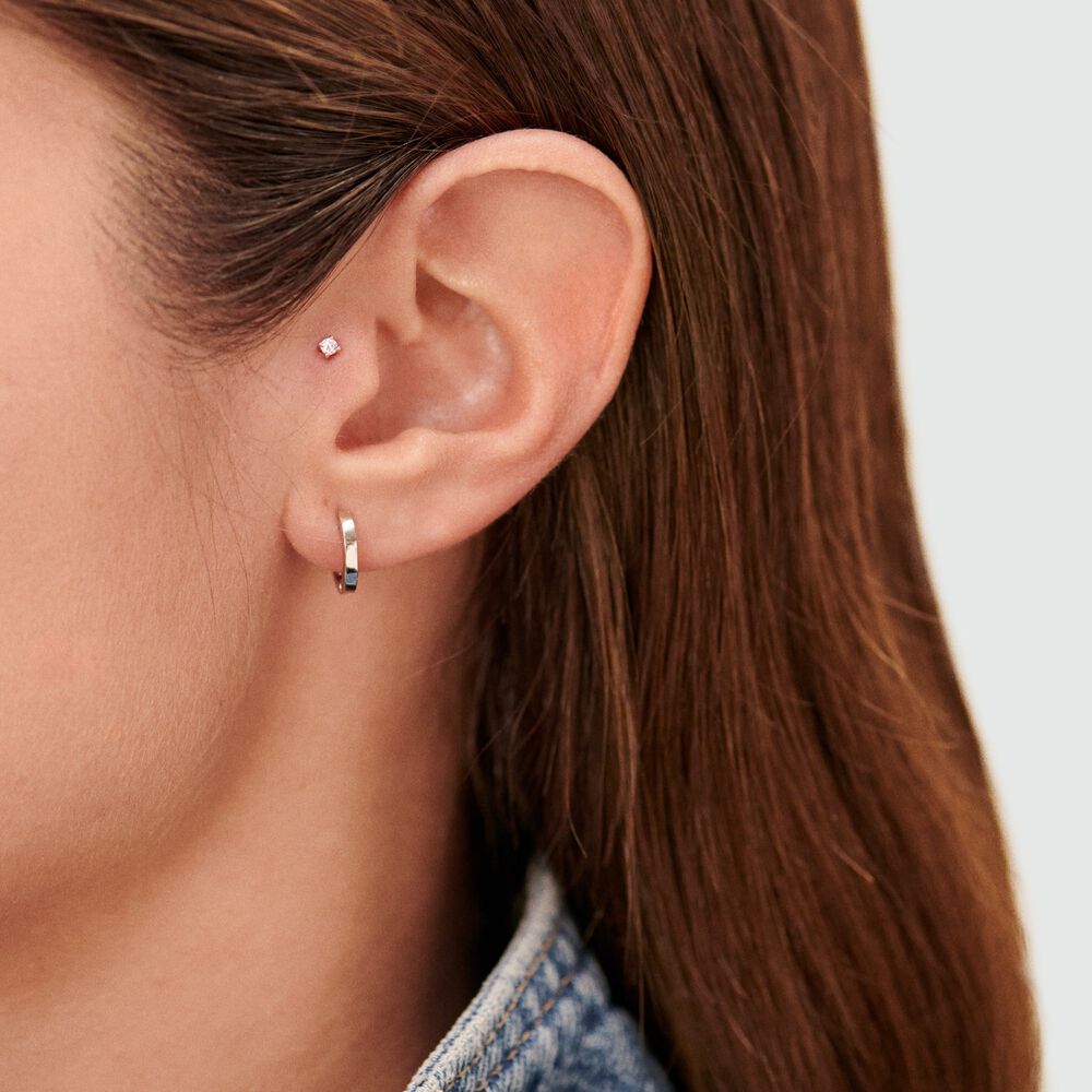 Piercing Helix & Tragus PAULA - Crystal / Silver - Genuine silver  | Agatha