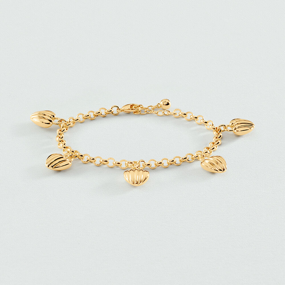 Link bracelet SACR&Eacute; C&OElig;UR - Golden - Bracelets  | Agatha