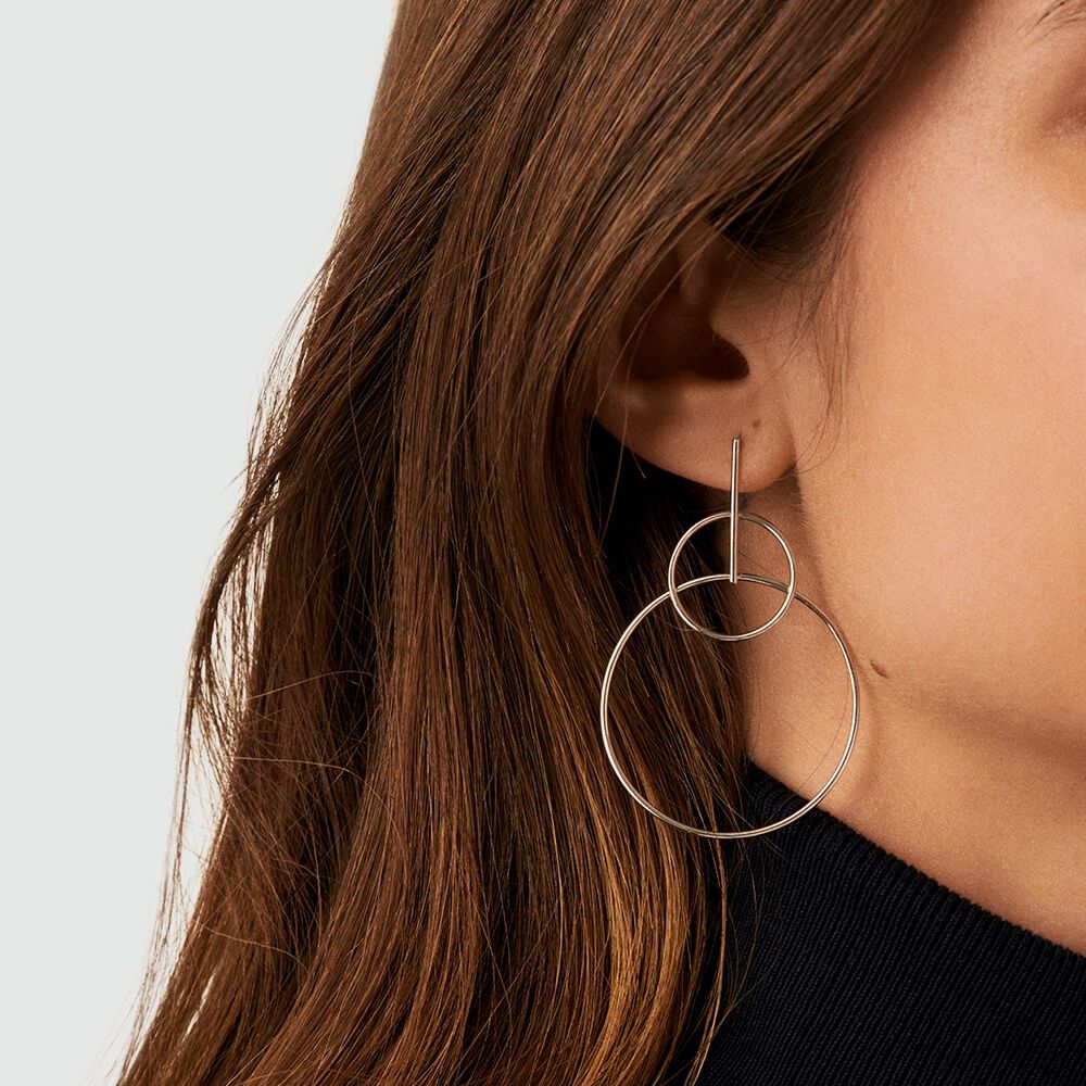 Long earrings CASSINI - Silver - Genuine silver  | Agatha