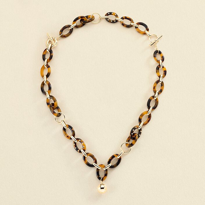 Mid-length necklace BOUCLE - Scale / Golden - All jewellery  | Agatha