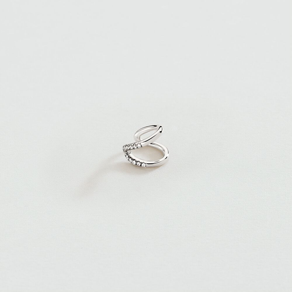 Fake piercing SORELA - Crystal / Silver - Fake piercing  | Agatha