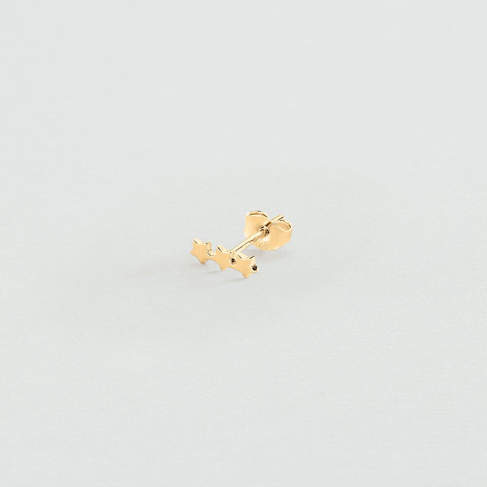 Piercing stud TRIOSTAR - Golden - Jewellery  | Agatha