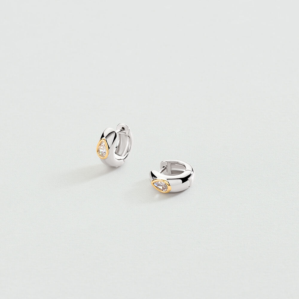 Hoops VICTOIRE - Crystal / Silver - Earrings  | Agatha