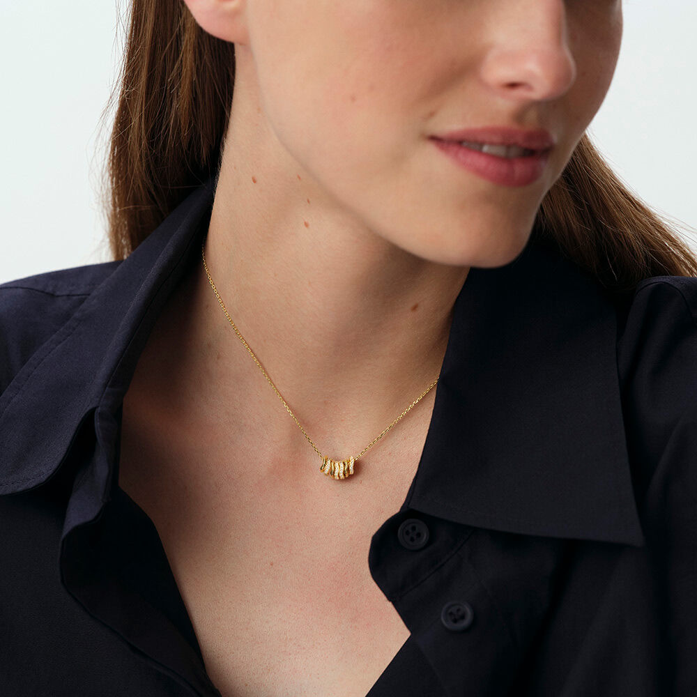 Choker necklace DAUPHINE - Crystal / Golden - Choker necklace  | Agatha