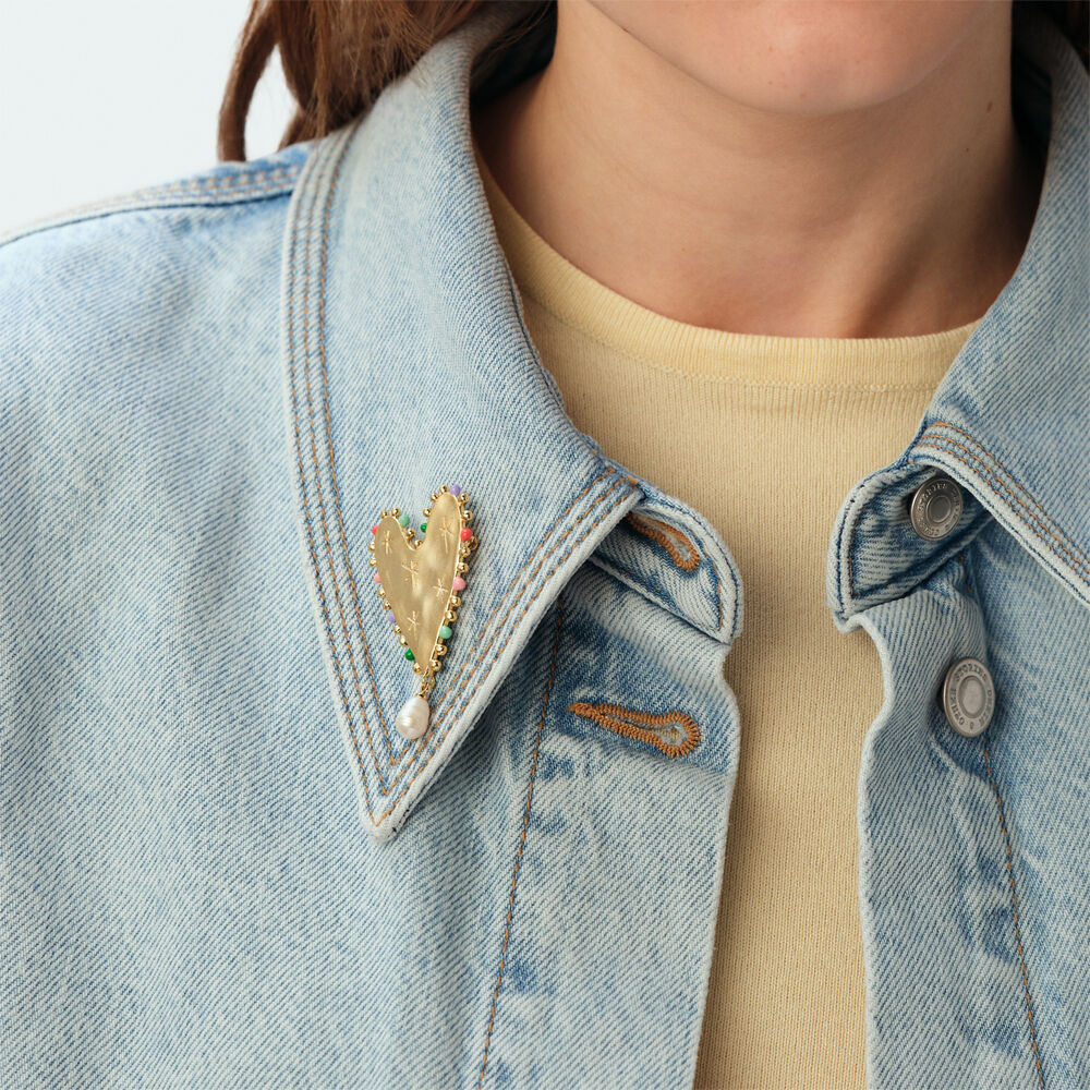 Brooch PANGEA - Golden - Accessories  | Agatha
