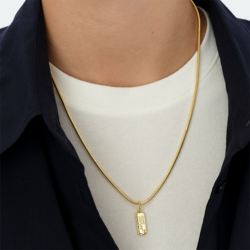 Pendant LUCKY - Crystal / Golden - Jewellery  | Agatha