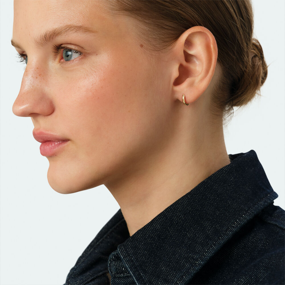Single hoop earring MIX & MATCH - Golden - Earrings  | Agatha