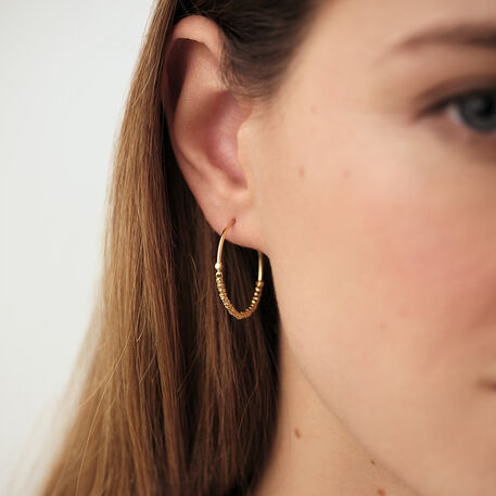 Hoops GOLDEN - Golden - All earings  | Agatha