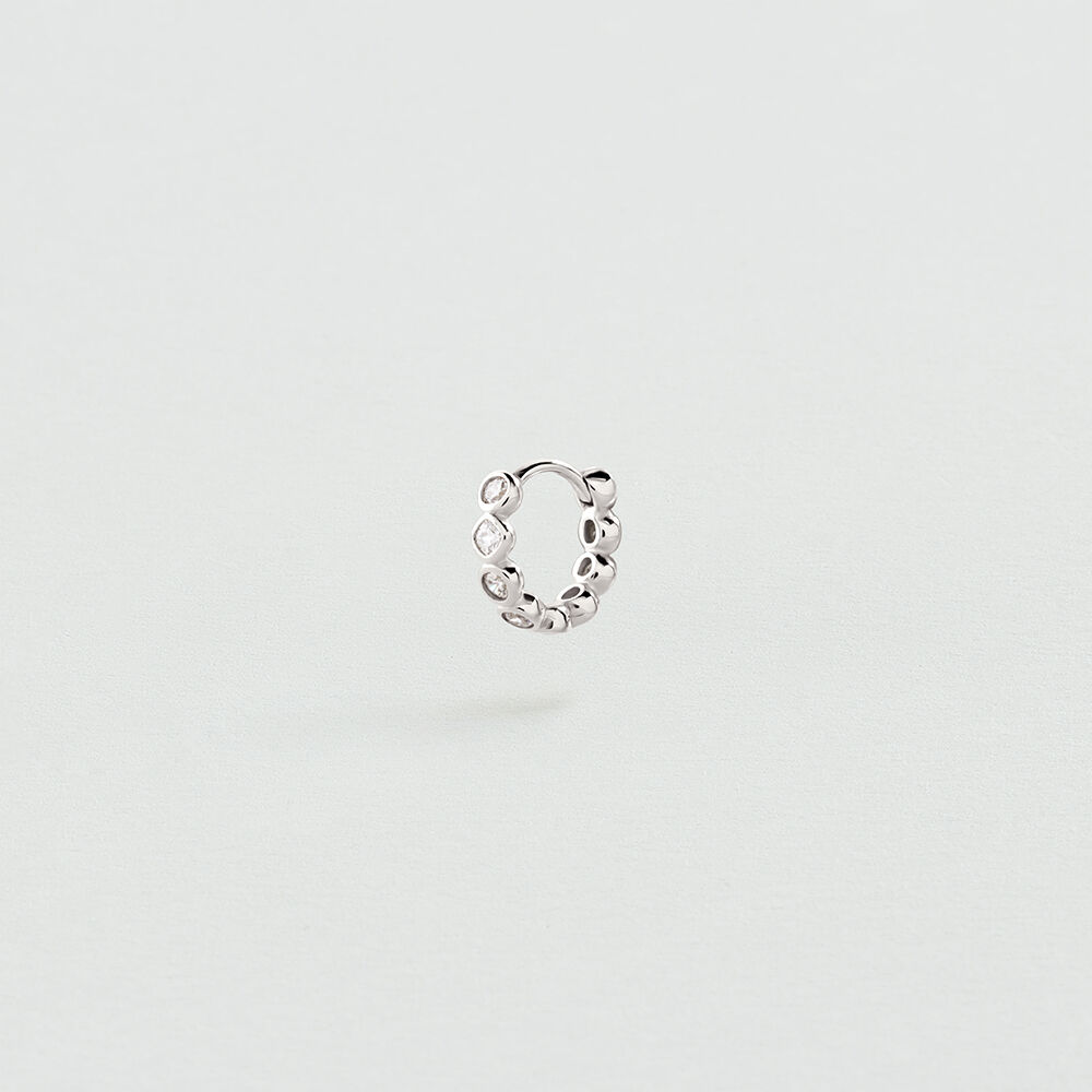 Hoops EAR5LEINA - Crystal / Silver - Earrings  | Agatha