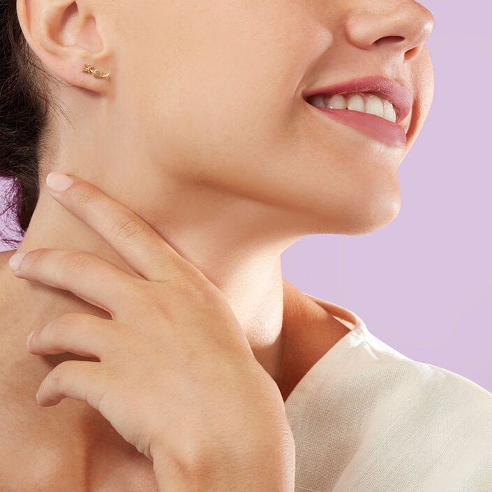 Piercing stud COSMO - Golden - All jewellery  | Agatha
