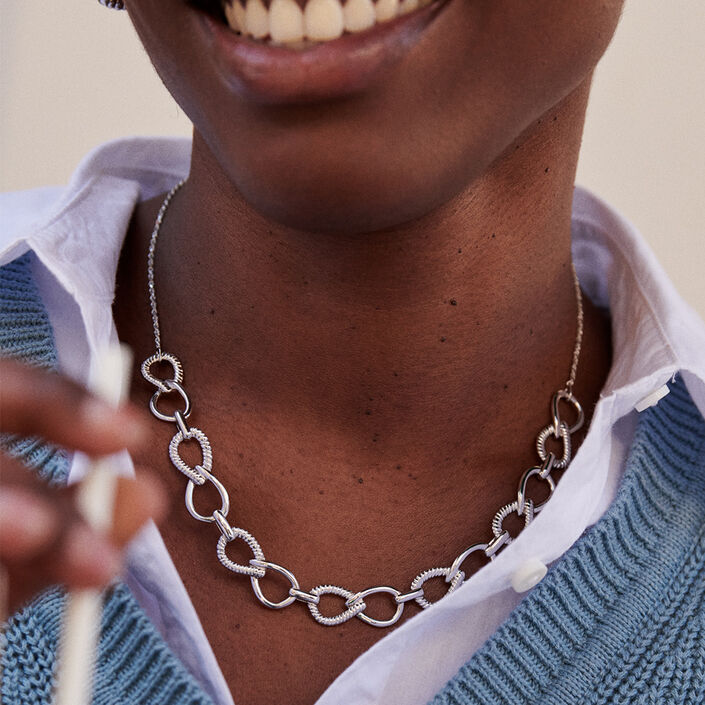 Choker necklace HARMONIE - Silver - All jewellery  | Agatha