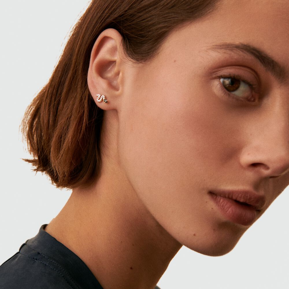 Piercing stud SNAKY - Gold / Gun - Jewellery  | Agatha