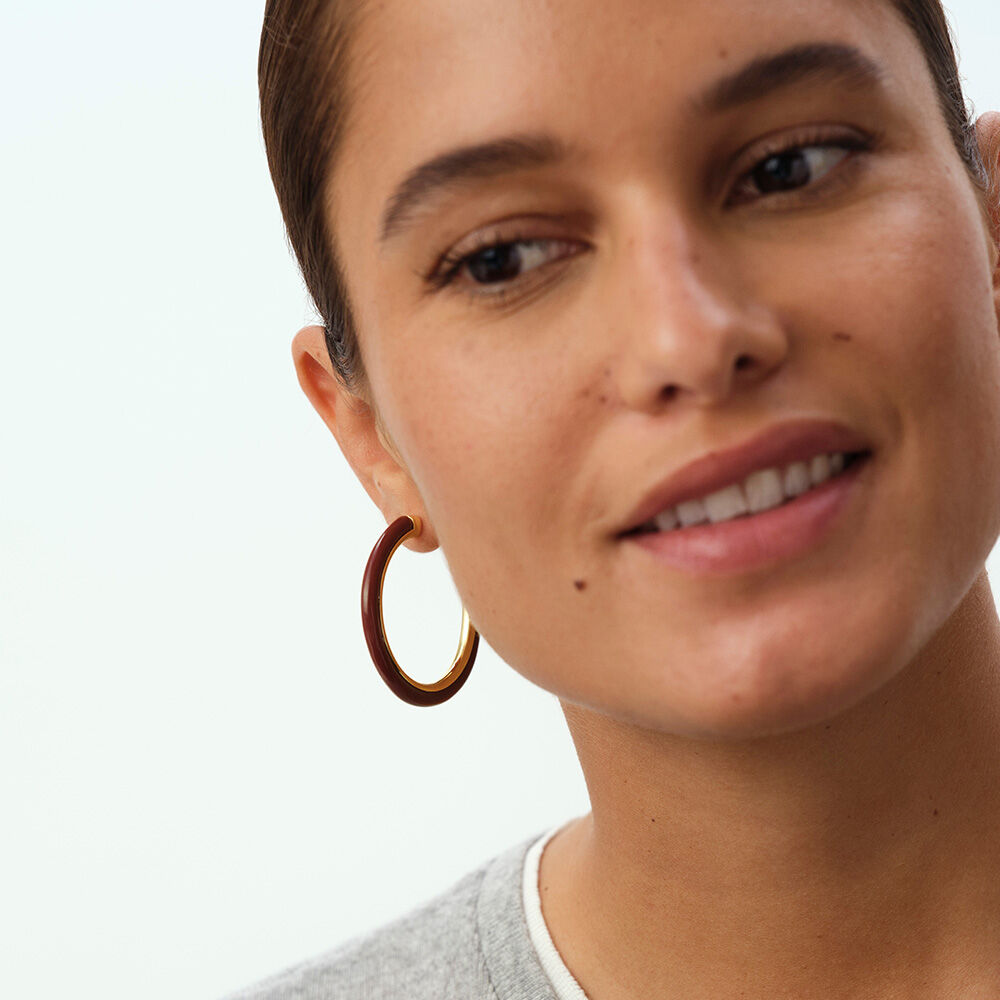Hoops PALAIS ROYAL - Burgundy / Golden - BACKSTAGE  | Agatha