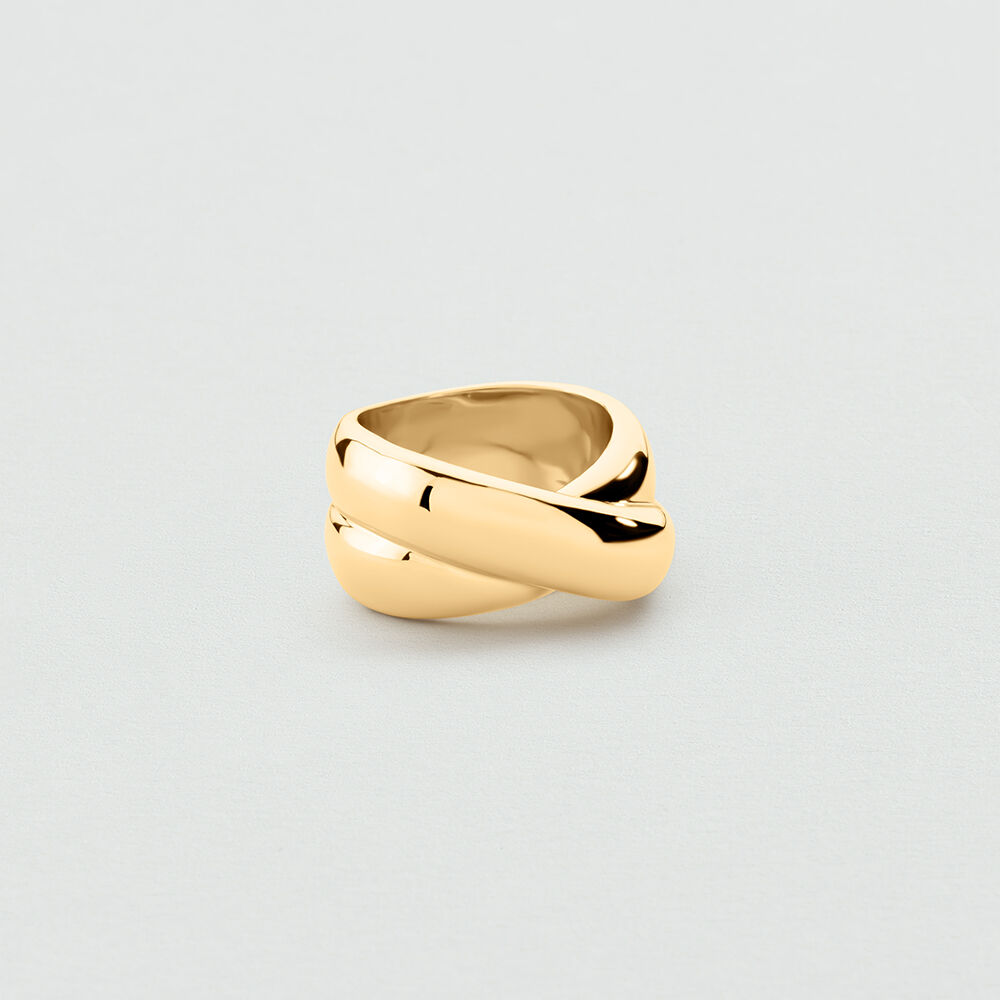 Large ring XOXO - Golden - Jewellery  | Agatha