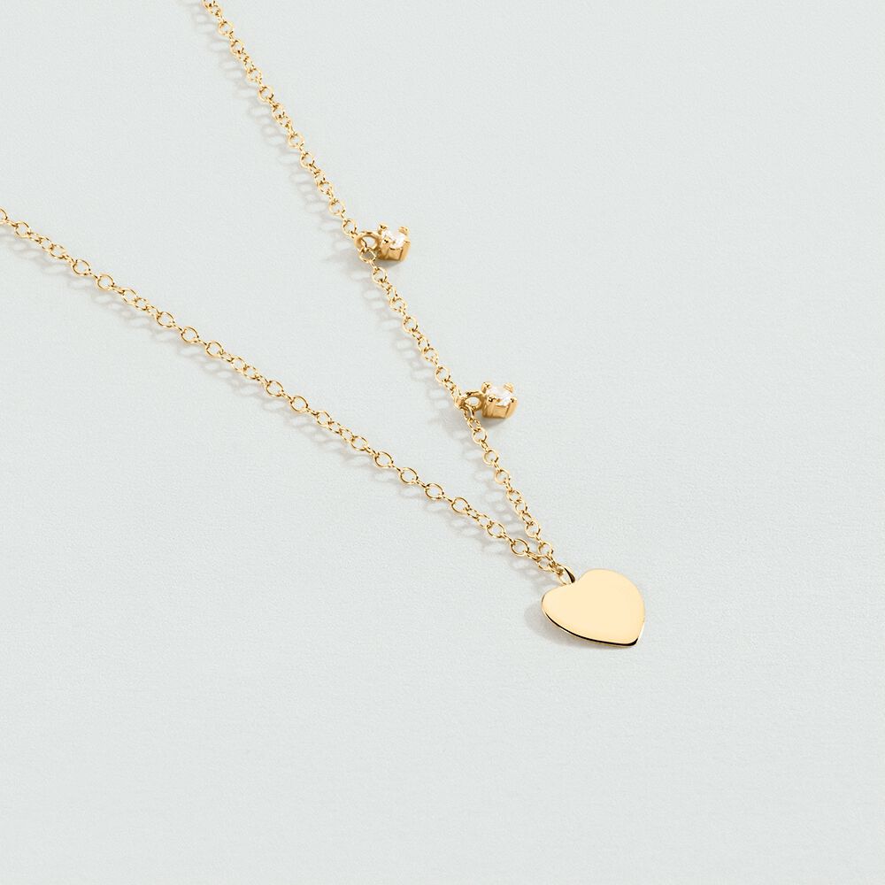 Choker necklace CORAZON - Crystal / Golden - Outlet  | Agatha