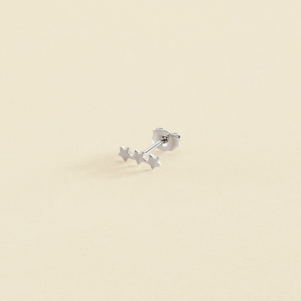 Piercing stud TRIOSTAR - Silver - All jewellery  | Agatha