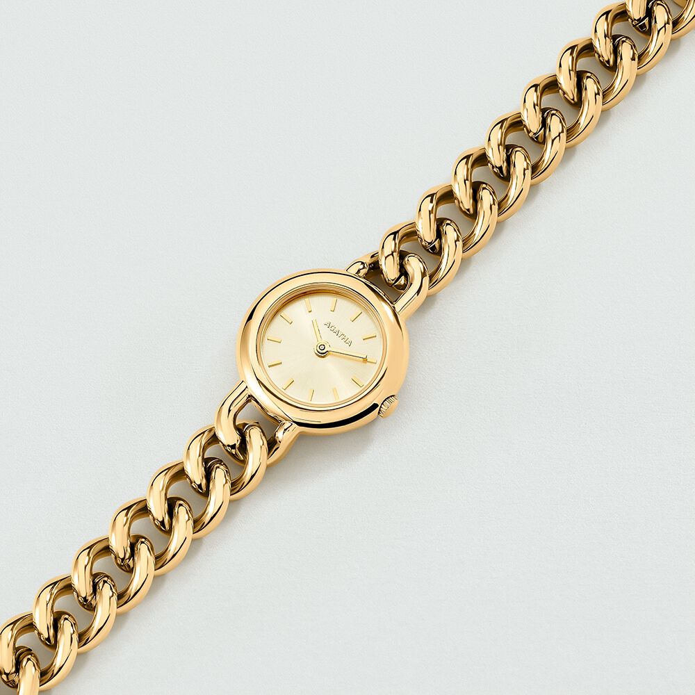 Metal watch MADELEINE - Golden - Jewellery  | Agatha