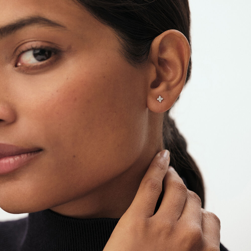 Piercing stud MIX& MATCH - Crystal / Silver - Genuine silver  | Agatha