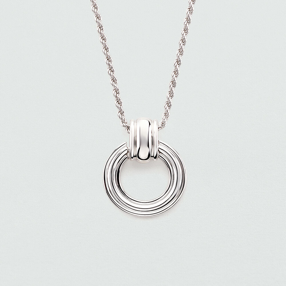 Mid-length necklace 1960 - Silver - Jewellery  | Agatha