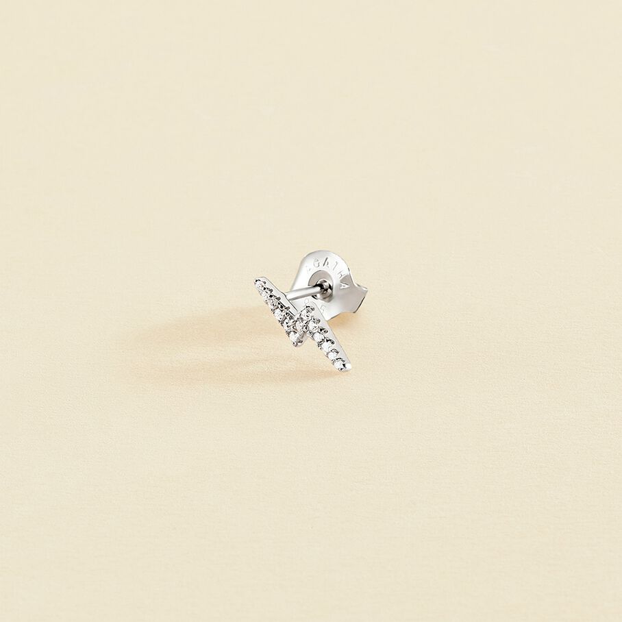 Piercing stud ECLAIR - Crystal / Silver - All jewellery  | Agatha
