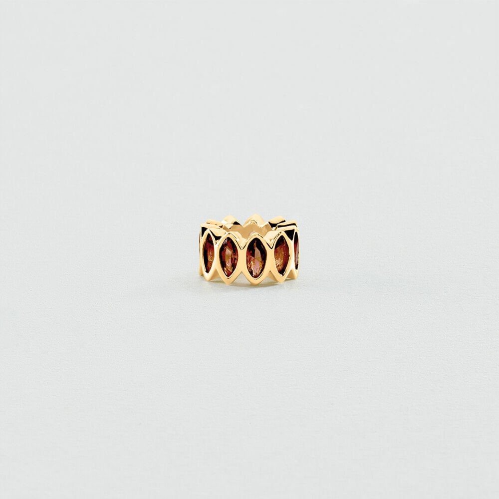 Pendant LUCKY - Burgundy / Golden - Jewellery  | Agatha