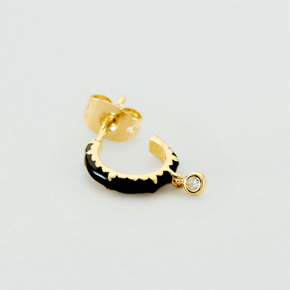 Hoop piercing JUNGLY - Black / Gold - Outlet  | Agatha