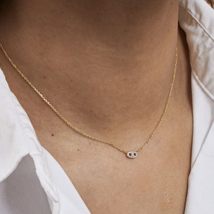 Choker necklace ETREINTE - Silver / Gold - All jewellery  | Agatha