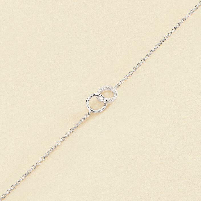 Link bracelet RONDOU - Crystal / Silver - All bracelets  | Agatha