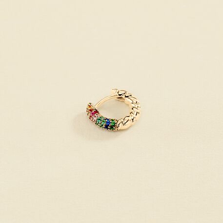 Hoop piercing SIENNA - Multicolor / Gold - All jewellery  | Agatha