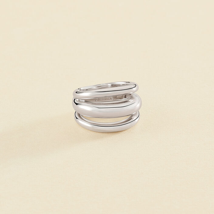 Large ring TRIJONC - Silver - All jewellery  | Agatha