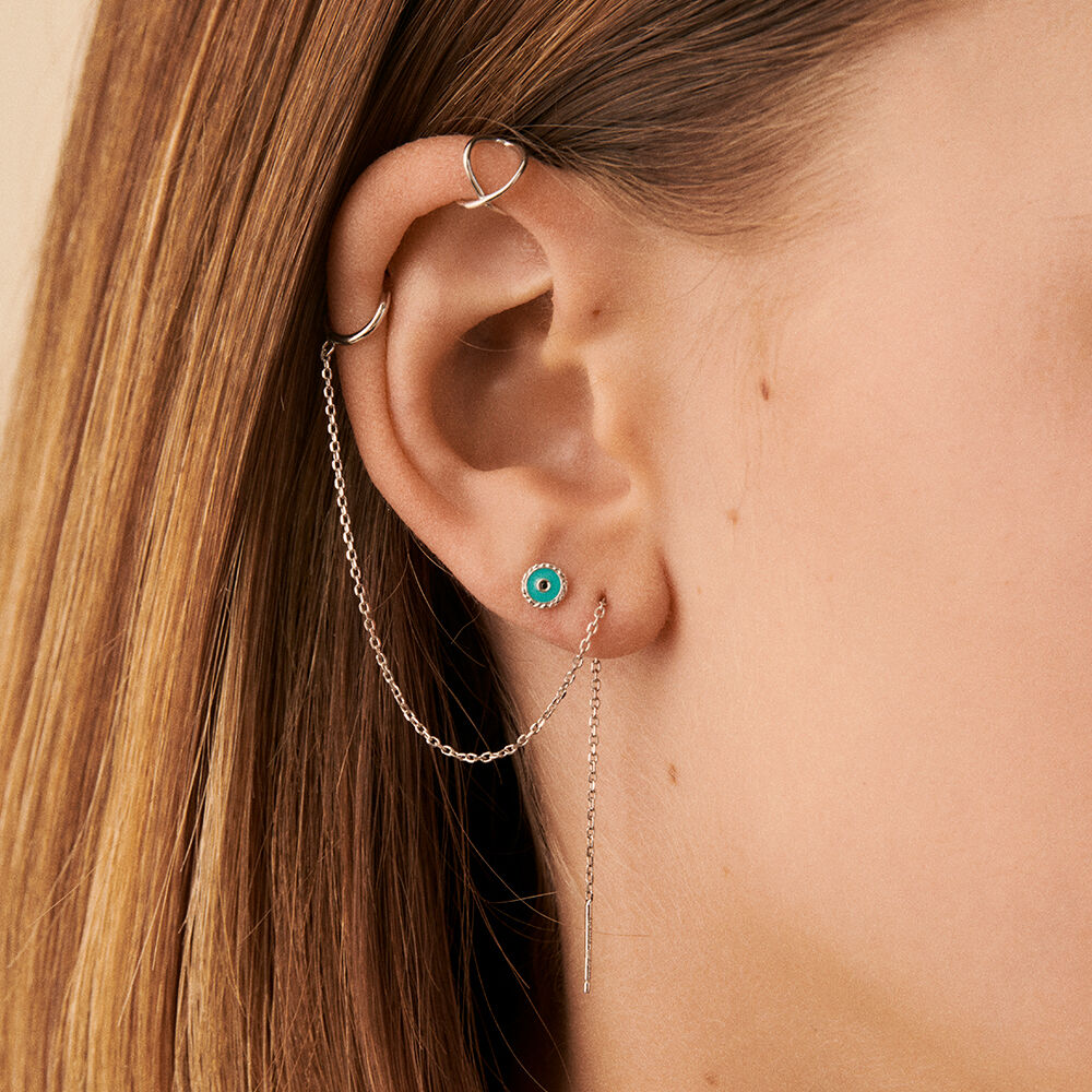 Ear cuff ROLLING Silver